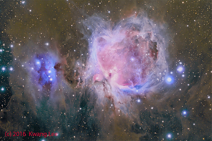 Running Man and Orion Nebulae