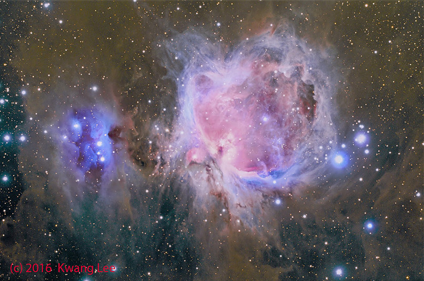 Orion and Running Man Nebulae